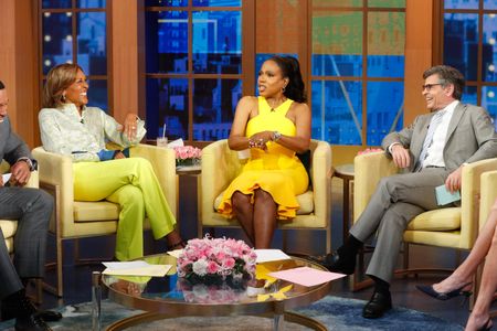 MICHAEL STRAHAN, ROBIN ROBERTS, SHERYL LEE RALPH, GEORGE STEPHANOPOULOS