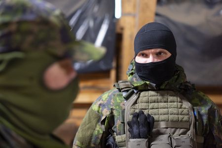 Members of Finland's MPK voluntary defense training course. (National Geographic/Ciaran Henry)