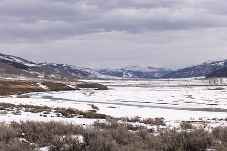 Lamar valley covered in snow.(National Geographic/Thomas Winston)