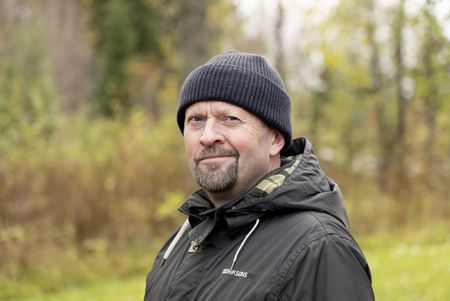 Finnish historian Mika Kulju at Raate Rd, where a vastly outnumbered Finnish force successfully defended against thousands of Soviet troops during the Winter War 1939. (National Geographic/Ciaran Henry)