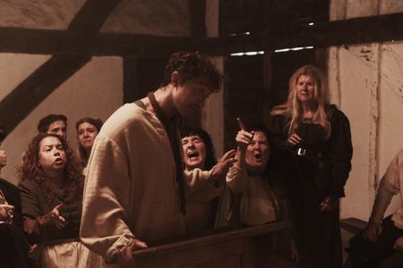 William Sellor is screamed at by villagers in court. (Dash Productions Services LTD/Antoan Ivanov)