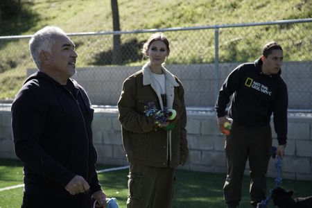 Cesar, Andrea and Andre at the Dog Psychology Center. (National Geographic)