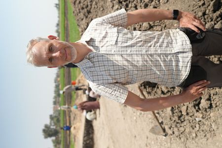 Leader of the Pi Ramesses excavations Henning Franzmeier poses for a portrait at the Pi Ramesses site in Egypt. (Windfall Films)