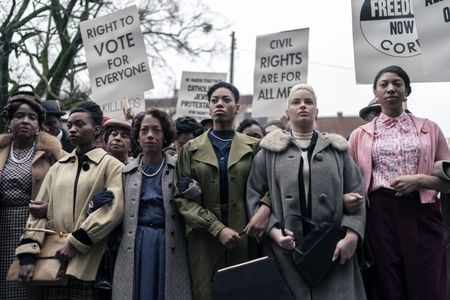 Protestors stand together in GENIUS: MLK/X. (National Geographic/Richard DuCree)