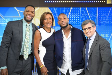 MICHAEL STRAHAN, ROBIN ROBERTS, MARLON WAYANS, GEORGE STEPHANOPOULOS