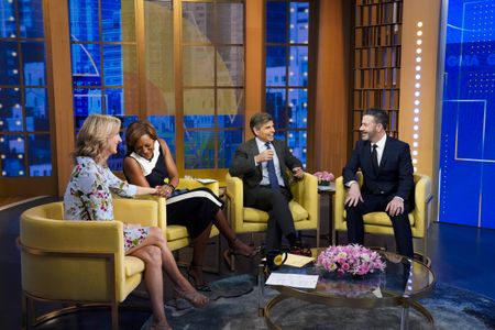 LARA SPENCER, ROBIN ROBERTS, GEORGE STEPHANOPOULOS, JIMMY KIMMEL