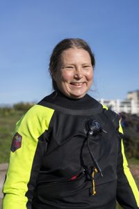 Dr Minna Koivikko, a Finnish Maritime Archaeologist who researches Suomenlinna's violent past. (National Geographic/Ciaran Henry)