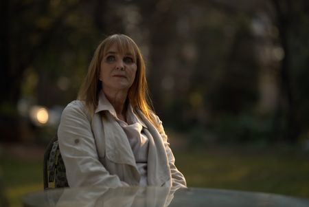 Psychologist and author Micki Pistorius poses for a portrait during the production of "Killer Lies: Chasing a True Crime Con Man," a documentary series about obsession and deception, following the unraveling of Stephane Bourgoinìs career as a best-selling author and serial killer expert. (National Geographic/James Boon)