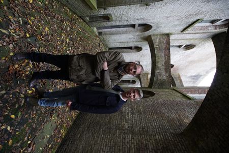 Bart Gielen inside Fort Honswijk. (National Geographic/Ciaran Henry)