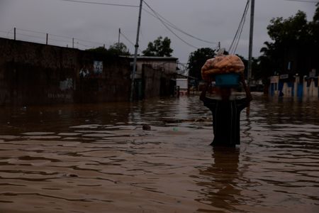 Flooded streets in Kinshasa, DRC. (National Geographic for Disney)