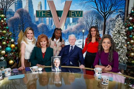 SARA HAINES, JOY BEHAR, WHOOPI GOLDBERG, PRESIDENT BILL CLINTON, ALYSSA FARAH GRIFFIN, SUNNY HOSTIN