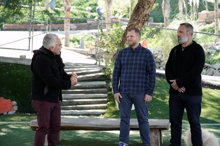 Cesar talks to Will and Steven at the Dog Psychology Center. (National Geographic)