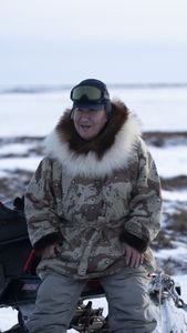 John Pingayak in the tundra near his home. (National Geographic/Matt Kynoch)