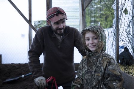 Cole Sturgis rebuilds his garden with the help of his daughter, Timber. (BBC Studios Reality Productions, LLC/Danny Day)