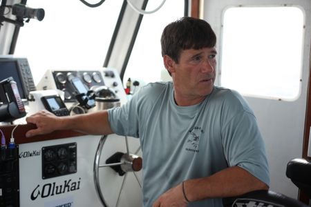 Gloucester, MA - Captain Paul Hebert is continually irritated with First Mate Rick Schrafft's performance aboard the Wicked Pissah. (PFTV/Josh Sanz)