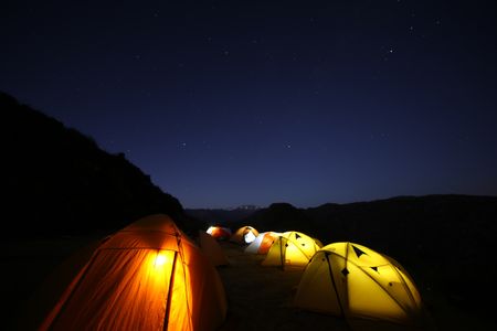 Cusco, Peru - Albert Lin's base camp at Wat'a in Peru. (National Geographic)