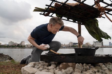 Gordon Ramsay during the final cook in Cuba. (National Geographic/Justin Mandel)