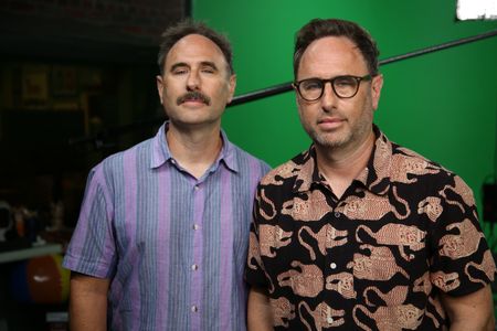 Randy and Jason Sklar looking serious. (National Geographic/Robert Toth)