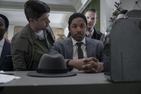 Martin Luther King Jr., played by Kelvin Harrison Jr., is accosted at a sit-in as seen in GENIUS: MLK/X. (National Geographic/Richard DuCree)