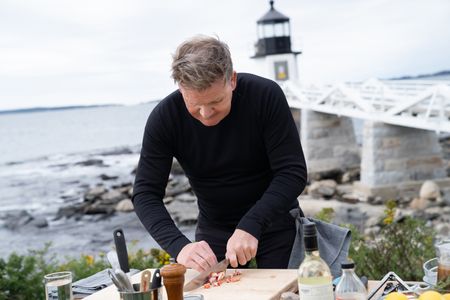 Rockland, ME - Gordon Ramsay during the final cook. (Credit: National Geographic/Justin Mandel)