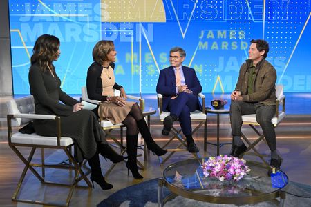 REBECCA JARVIS, ROBIN ROBERTS, GEORGE STEPHANOPOULOS, JAMES MARSDEN