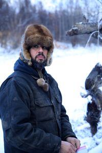 Chevie Roach sets traps for marten and mink, and other fur animals during the prime trapping season. (BBC Studios Reality Productions, LLC/Brian Bitterfeld)