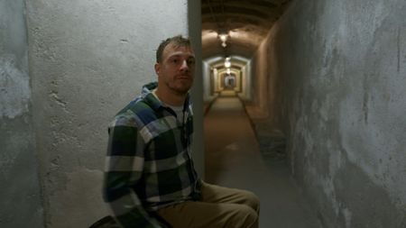 Arthur Williams investigates the refugios tunnels under the city of Almeria, Spain. (National Geographic)