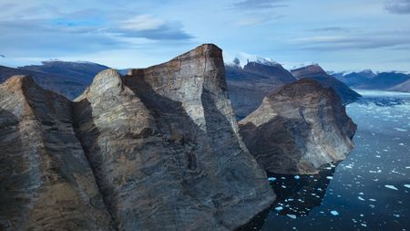 Ingmikortilaq mountain.  (photo credit: National Geographic/Matt Pyecroft)