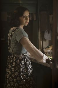 A SMALL LIGHT - Bel Powley as Miep Gies in A SMALL LIGHT. (Credit: National Geographic for Disney/Dusan Martincek)