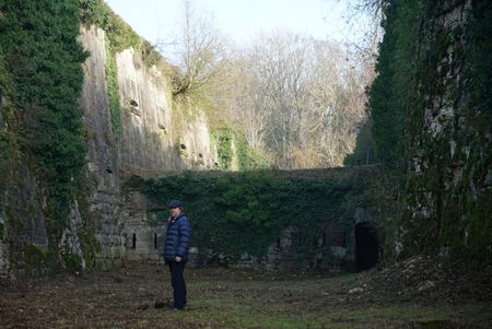 Tony Pollard at Belfort Citadel. The iconic site played a vital role in the Franco-Prussian war. (National Geographic/Ciaran Henry)