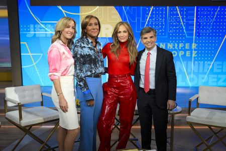 LARA SPENCER, ROBIN ROBERTS, JENNIFER LOPEZ, GEORGE STEPHANOPOULOS