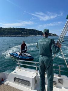 The Civil Guard participates in a jet ski control operation. (Guardia Civil)