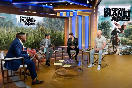 MICHAEL STRAHAN, ROBIN ROBERTS, GEORGE STEPHANOPOULOS, OWEN TEAGUE, KEVIN DURAND