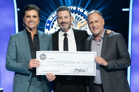 JOHN STAMOS, JIMMY KIMMEL, DAVE COULIER