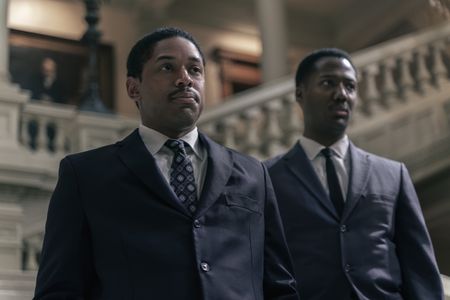 Martin Luther King Jr., played by Kelvin Harrison Jr., and Ralph Abernathy, played by Hubert Point-Du Jour, in GENIUS: MLK/X. (National Geographic/Richard DuCree)