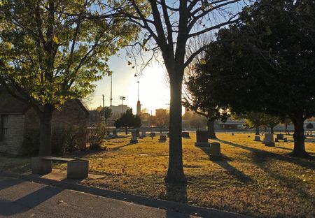 In Tulsa's Oaklawn Cemetery, a team of archaeologists uncovered unmarked mass graves in October 2020. The graves are thought to be those of victims of the 1921 Tulsa Race Massacre. (National Geographic/Brandy Austin)