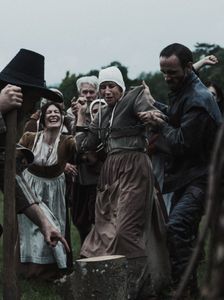 A shackled village woman is dragged to an execution block. (Dash Productions Services LTD/Antoan Ivanov)