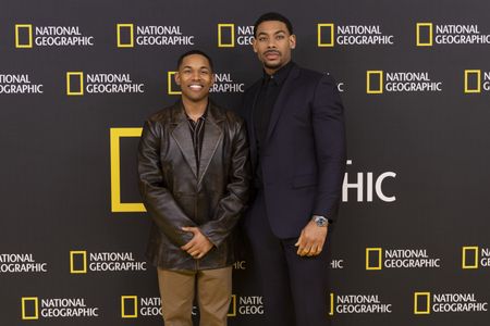 2024 TCA WINTER PRESS TOUR  - Kelvin Harrison Jr. and Aaron Pierre from the “Genius: MLK/X” panel at the National Geographic presentation during the 2024 TCA Winter Press Tour at the Langham Huntington on February 8, 2024 in Pasadena, California. (National Geographic/PictureGroup)