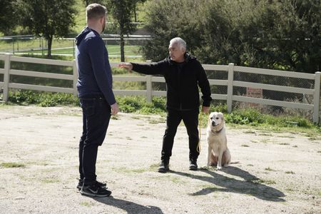 Cesar works with Derek for an exercise with Sansa. (National Geographic)