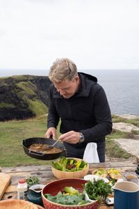Gordon Ramsay during the final cook. (National Geographic/Justin Mandel)