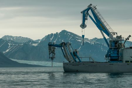 The OceanXplorer off Svalbard, Norway. (National Geographic/Mario Tadinac)