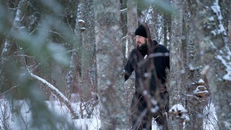 Chevie Roach hunts a moose for subsistence meat for his family and his community. (BBC Studios/Dwayne Fowler)