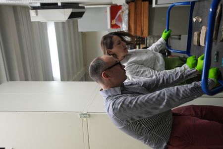 Campbell Price and Dr Iwona J. Kozieradzka-Ogunmakin examine items at the Manchester Museum in Manchester, UK. (Windfall Films)