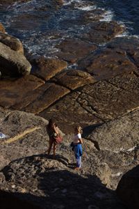 Mariana van Zeller with her best friend and cousin on the coast of Portugal. (National Geographic for Disney)