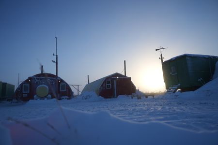 Kavik River Camp in the winter season. (BBC Studios Reality Productions, LLC/Jayce Kolinski)