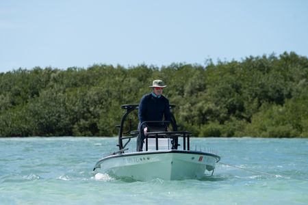 Gordon Ramsay on a boat in the Florida Keys. (National Geographic/Justin Mandel)