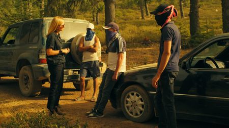 Mariana van Zeller meets with hash transporters in the Rif Mountains. (National Geographic)