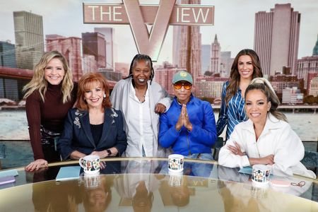 SARA HAINES, JOY BEHAR, WHOOPI GOLDBERG, PHARRELL WILLIAMS, ALYSSA FARAH GRIFFIN, SUNNY HOSTIN