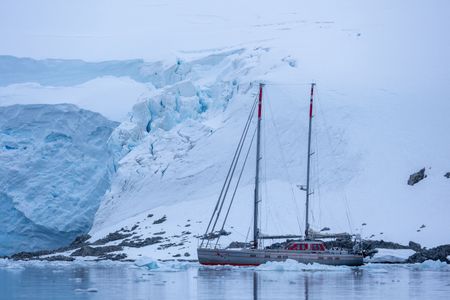 The 'Vinson Of Antarctica' expedition yacht. (National Geographic for Disney/Holly Harrison)