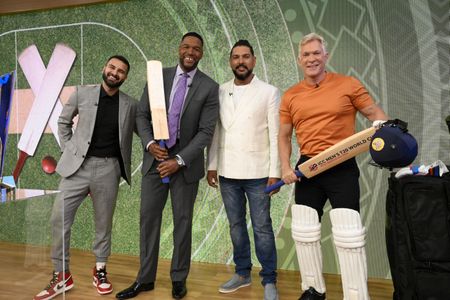 ASHAN SINGH, MICHAEL STRAHAN, YUVRAJ SINGH, SAM CHAMPION